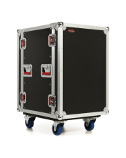 17 in. Deep 14U ATA Wood Flight Rack Case w/ Casters