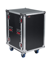 17 in. Deep 16U ATA Wood Flight Rack Case w/ Casters