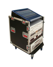 12U Top, 12U Side ATA Wood Flight Slant Top Console Rack Case