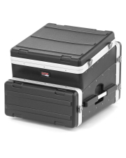 10U Top, 4U Side ATA Molded Slant Top Console Rack Case