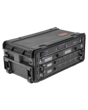 SKB 11 in. Deep 4U Injection Molded Rack Case w/ Wheels