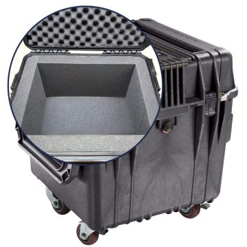 Pelican 0340-FL Wheeled Cube Case with 2 inch Foam Lining