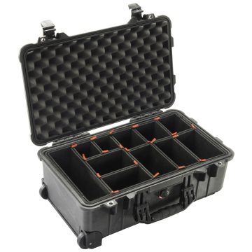 Pelican 1510TP Wheeled Carry On Case with TrekPak Dividers