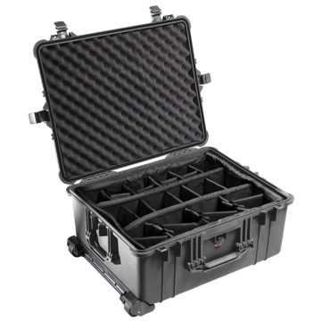 Pelican 1614 Large Wheeled Transport Case with Padded Dividers