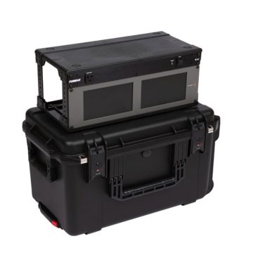 SKB 9 in. Deep 4U Injection Molded Shallow Fly Rack w/ Wheels