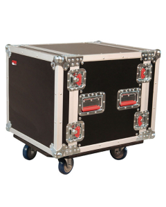 17 in. Deep 10U ATA Wood Flight Rack w/ Casters