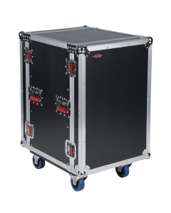 17 in. Deep 16U ATA Wood Flight Rack Case w/ Casters