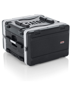 19 in. Deep 6U Molded Powered Rolling Rack Case