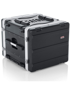 19 in. Deep 8U Molded Powered Rolling Rack Case