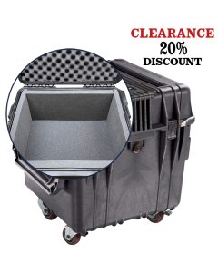 Pelican 0340-FL1 Cube Case with 1 inch Foam Lining – Clearance Model