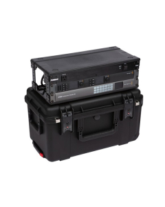 9 in. Deep 3U Injection Molded Shallow Fly Rack w/ Wheels