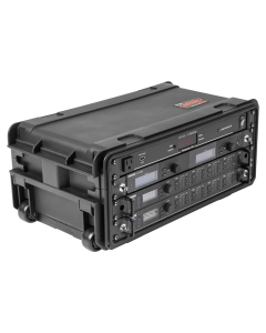 SKB 11 in. Deep 4U Injection Molded Rack Case w/ Wheels