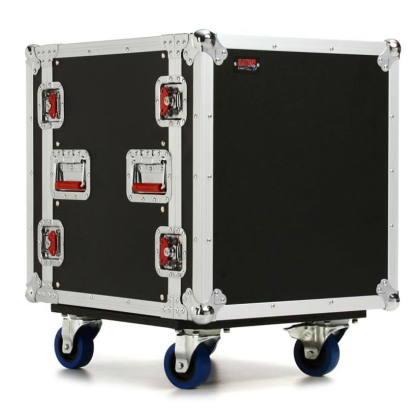 17 in. Deep 12U ATA Wood Flight Rack Case w/ Casters