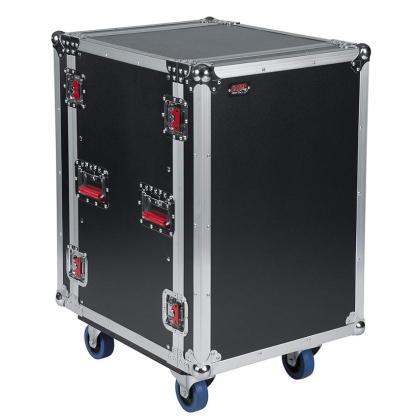 17 in. Deep 16U ATA Wood Flight Rack Case w/ Casters