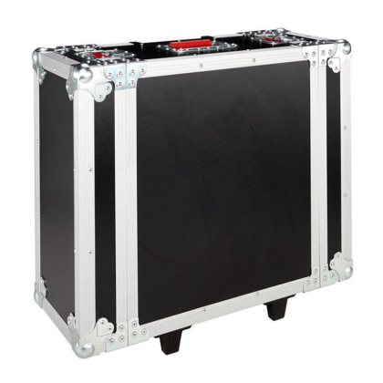 17 in. Deep 4U ATA Wood Flight Rack Case w/ Wheels