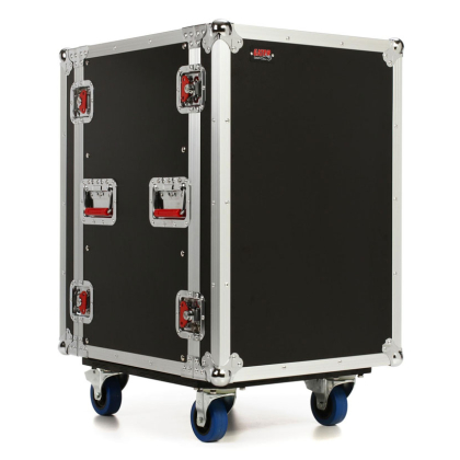 12U ATA Wood Flight Shock Rack Case w/ Casters