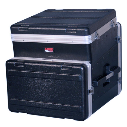 10U Top, 6U Side ATA Molded Slant Top Console Rack Case