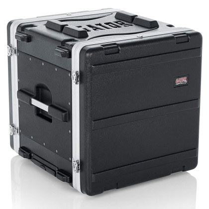 19 in. Deep 10U Molded Powered Rolling Rack Case