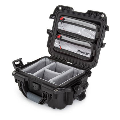 Nanuk 905 Small Case with Padded Dividers and Lid Organizer