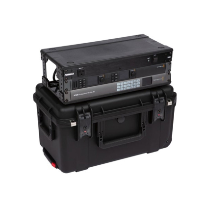 9 in. Deep 3U Injection Molded Shallow Fly Rack w/ Wheels