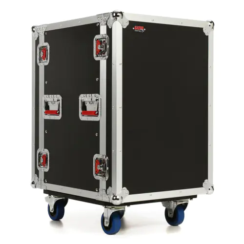 12U ATA Wood Flight Shock Rack Case w/ Casters