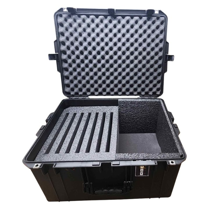 EX-1637 Multiple Laptop Transport Case For 7 Laptops | Fits Most 11 to 12 in. Laptops