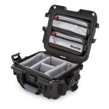 Nanuk 905 Small Case with Padded Dividers and Lid Organizer