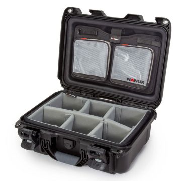 Nanuk 915 Medium Case with Padded Dividers and Lid Organizer