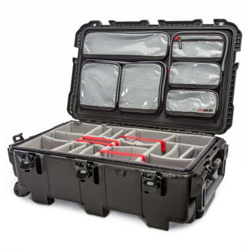 Nanuk 960 Wheeled Case with Padded Dividers and Lid Organizer