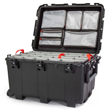 Nanuk 975DLO Large Case with Padded Dividers and Lid Organizer
