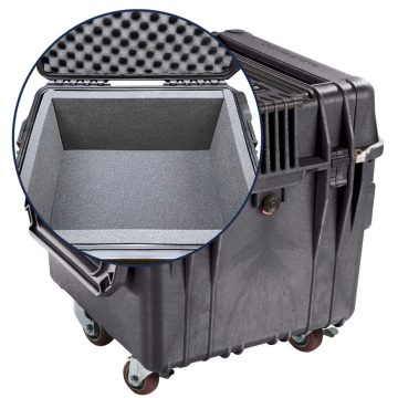 Pelican 0340-FL1 Wheeled Cube Case with 1 inch Foam Lining