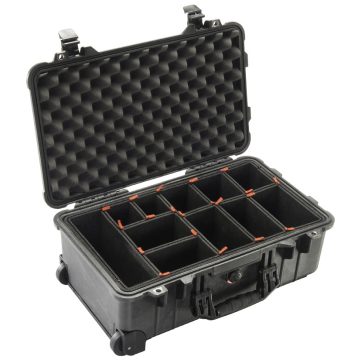 Pelican 1510TP Wheeled Carry On Case with TrekPak Dividers
