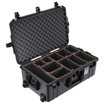 Pelican 1595 Air Case with TrekPak Divider System with Wheels