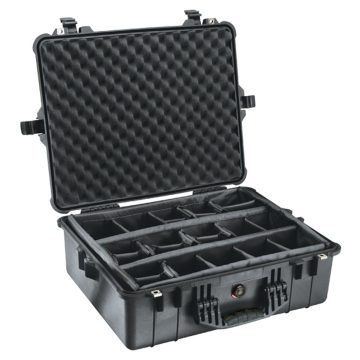 Pelican 1604 Large Shipping Case with Padded Dividers