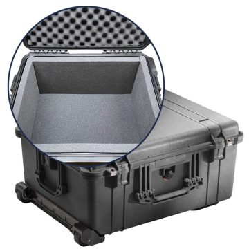 Pelican 1610-FL1 Large Wheeled Transport Case with 1 Inch Foam Lining