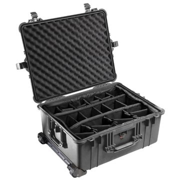Pelican 1614 Large Wheeled Transport Case with Padded Dividers