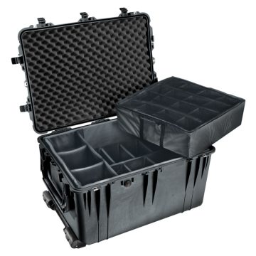 Pelican 1664 Large Wheeled Transport Case with Padded Dividers