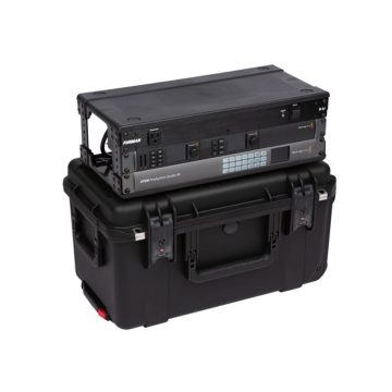 SKB 9 in. Deep 3U Injection Molded Shallow Fly Rack w/ Wheels