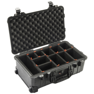 Pelican 1510TP Wheeled Carry On Case with TrekPak Dividers
