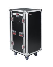 10U Top, 16U Side ATA Wood Flight Pop-Up Console Rack Case w/ Casters