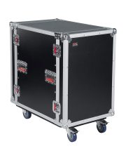 24 in. Deep 16U ATA Wood Flight Rack Case w/ Casters