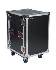 17 in. Deep 16U ATA Wood Flight Rack Case w/ Casters