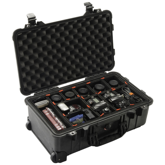Pelican 1510 Medium Wheeled Carry-On Case With TrekPak Divider System