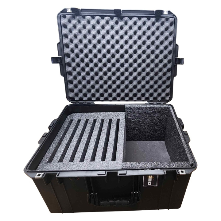 EX-1637 Multiple Laptop Transport Case For 7 Laptops | Fits Most 11 to 12 in. Laptops