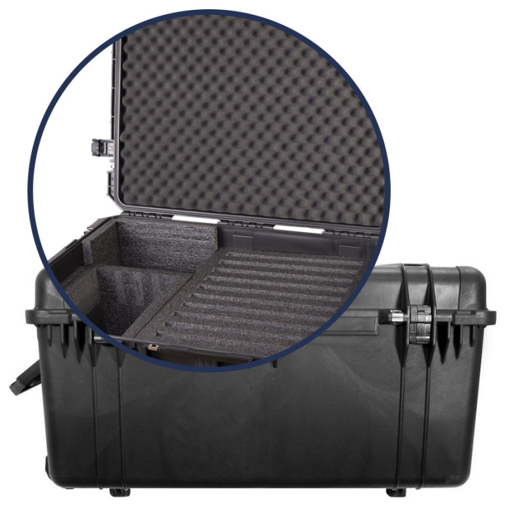 EX-1690 Multiple Laptop Transport Case For 12 Laptops | Fits Most 15 to 16 in. Laptops