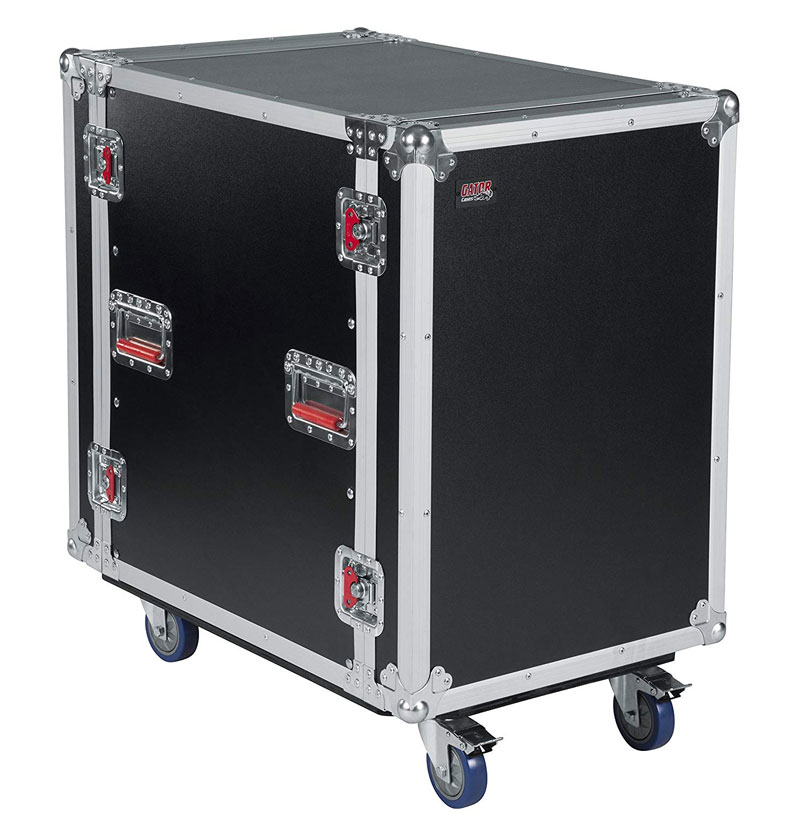 Tour Case Rack 24 in. Deep 16U Rack Case w/ Casters | Gator G Tour Cases