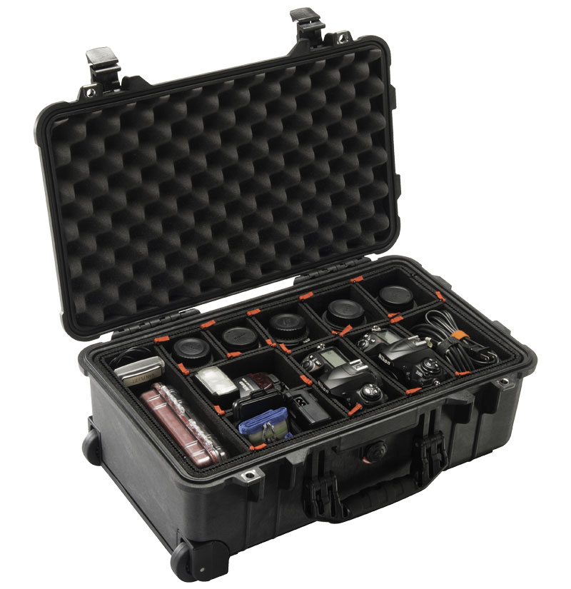 Pelican 1510 Medium Wheeled Carry-On Case With TrekPak Divider System
