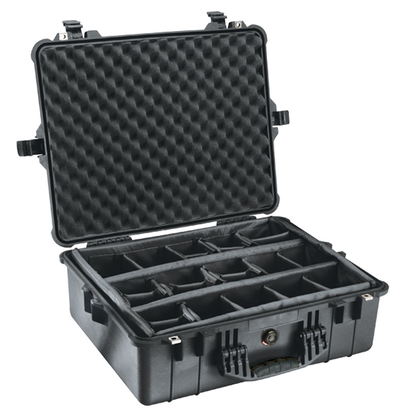 Pelican 1600 Large Carrying Case With Padded Dividers