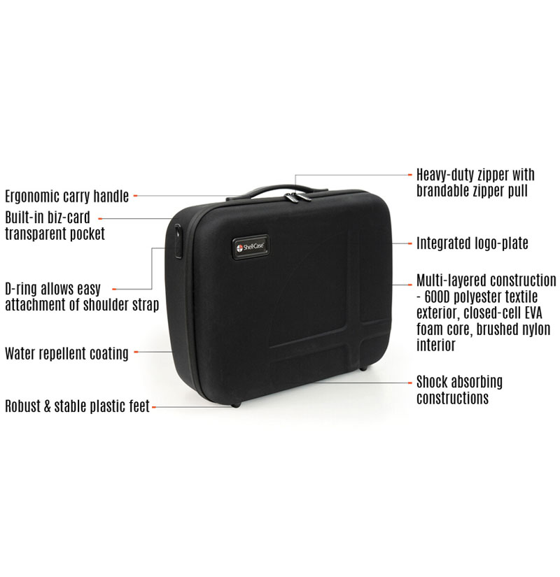 Shell Case Hybrid 350 EVA Carrying Case | Empty Interior