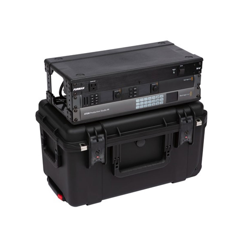 9 in. Deep 3U ATA Injection Molded Shallow Fly Rack | SKB iSeries Cases